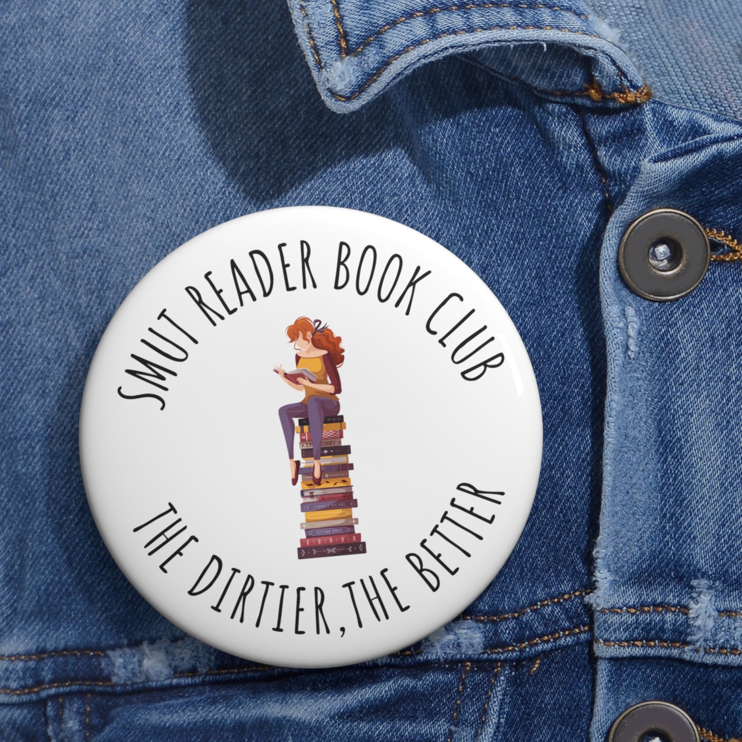 Smut Reader Book Club Pin Buttons