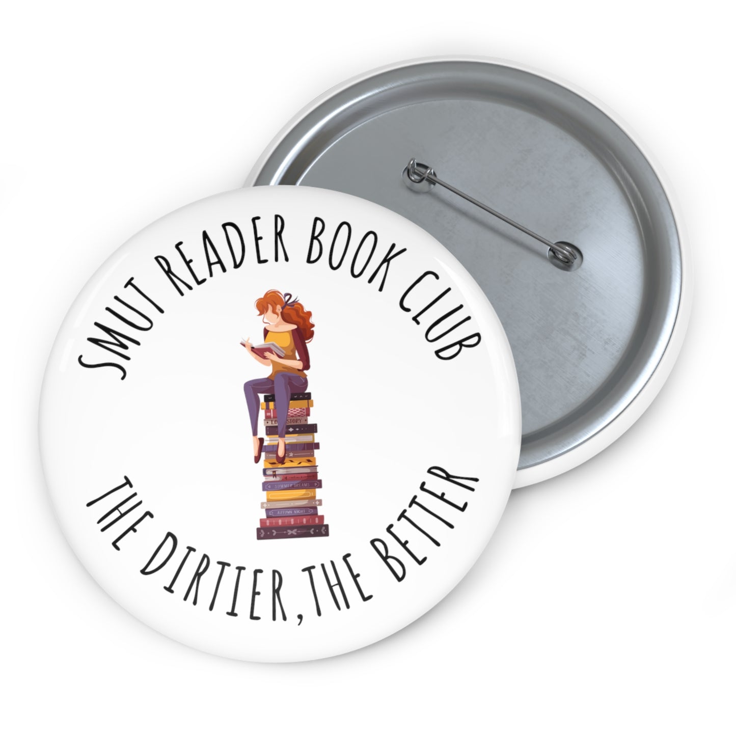 Smut Reader Book Club Pin Buttons