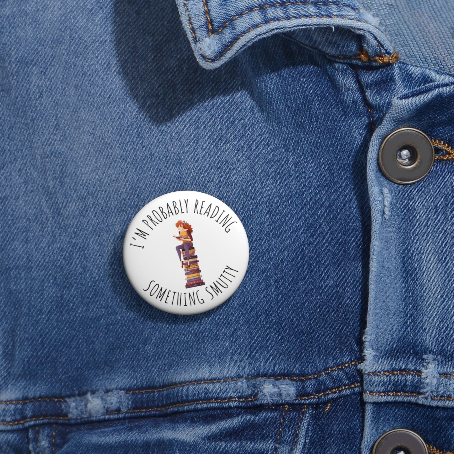 Reading Something Smutty Pin Buttons